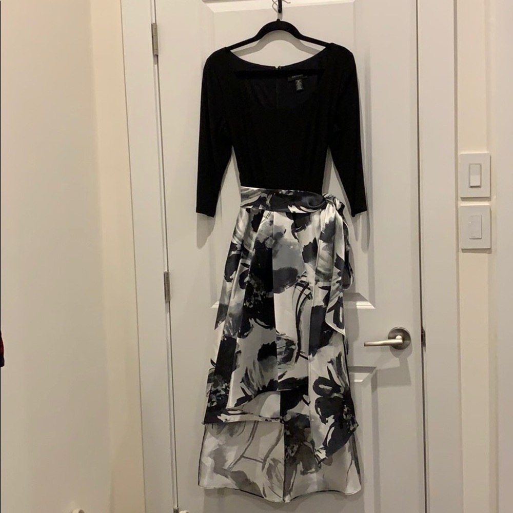 Black & white High low dress.